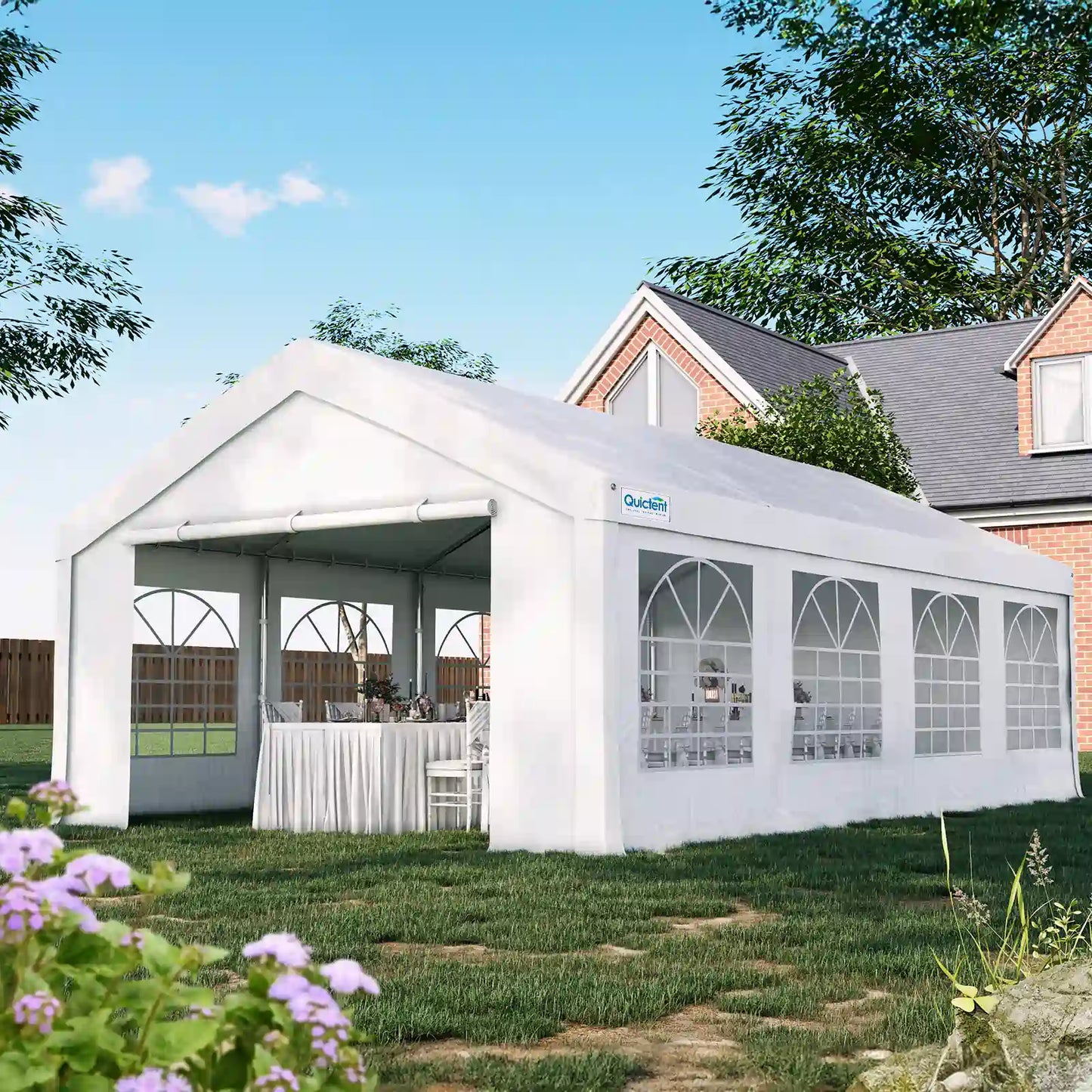 Barnum de réception 3x9 m – Blanc