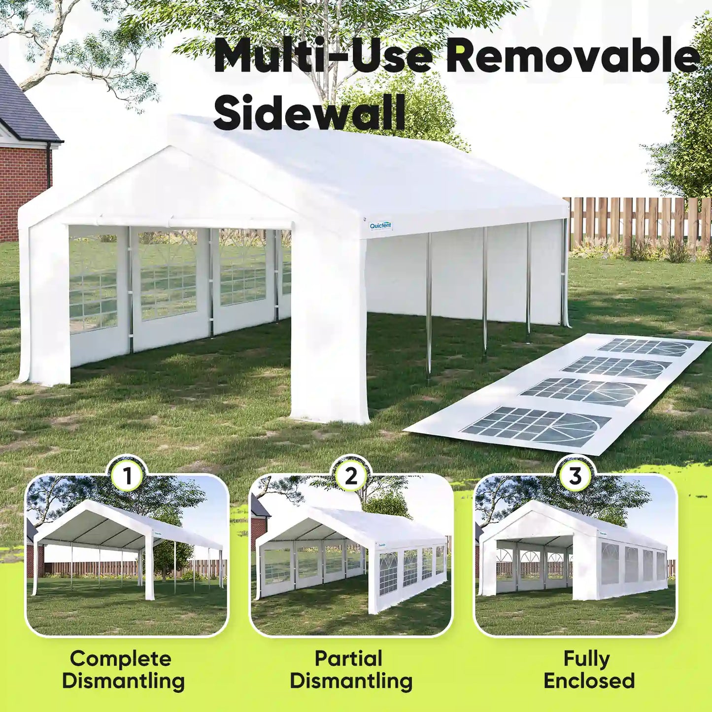 Barnum de réception 3x9 m – Blanc