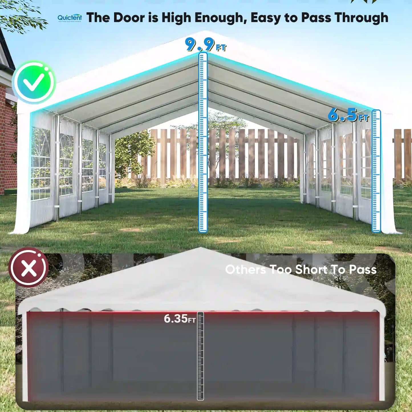 Barnum de réception 3x9 m – Blanc