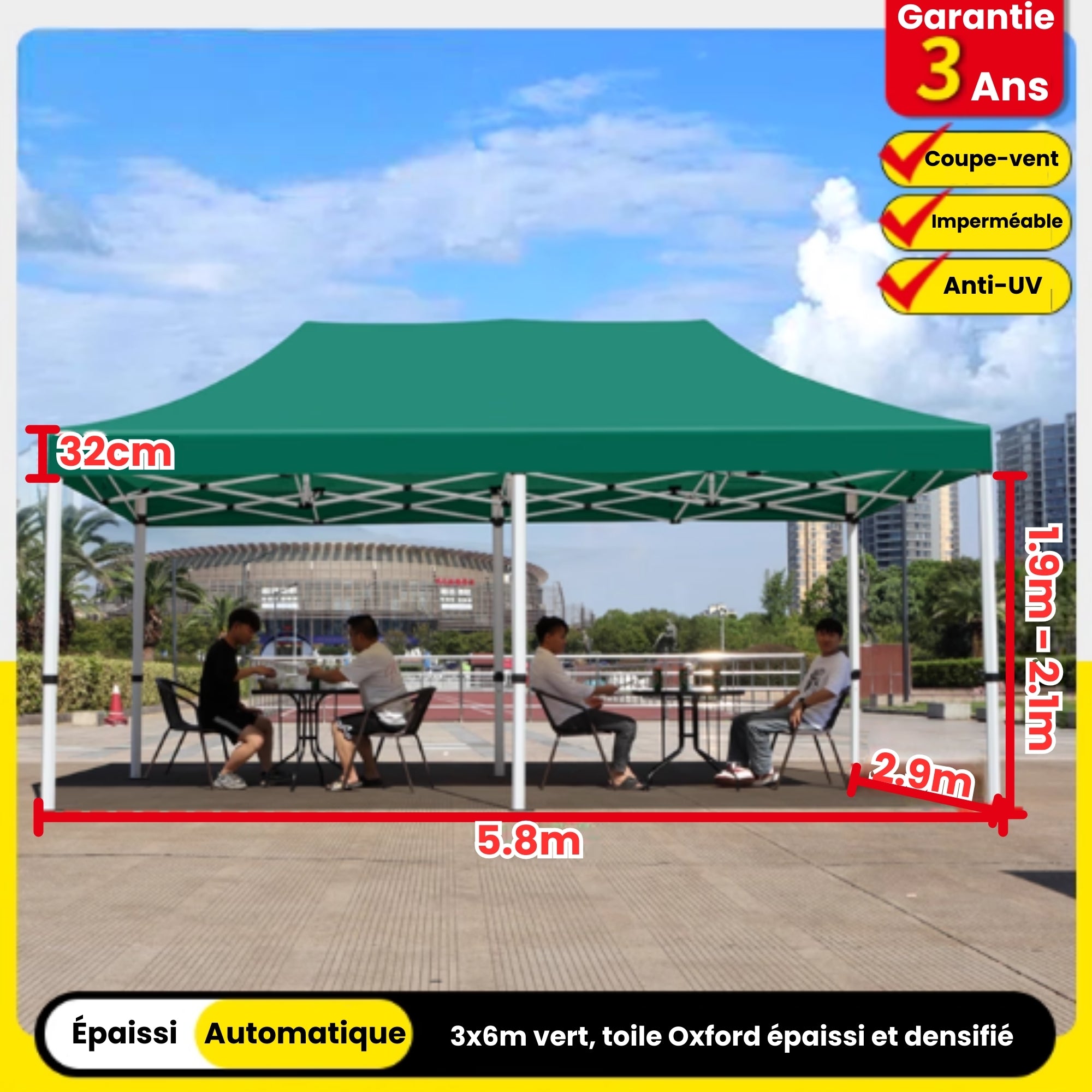 Barnum 3x6m vert