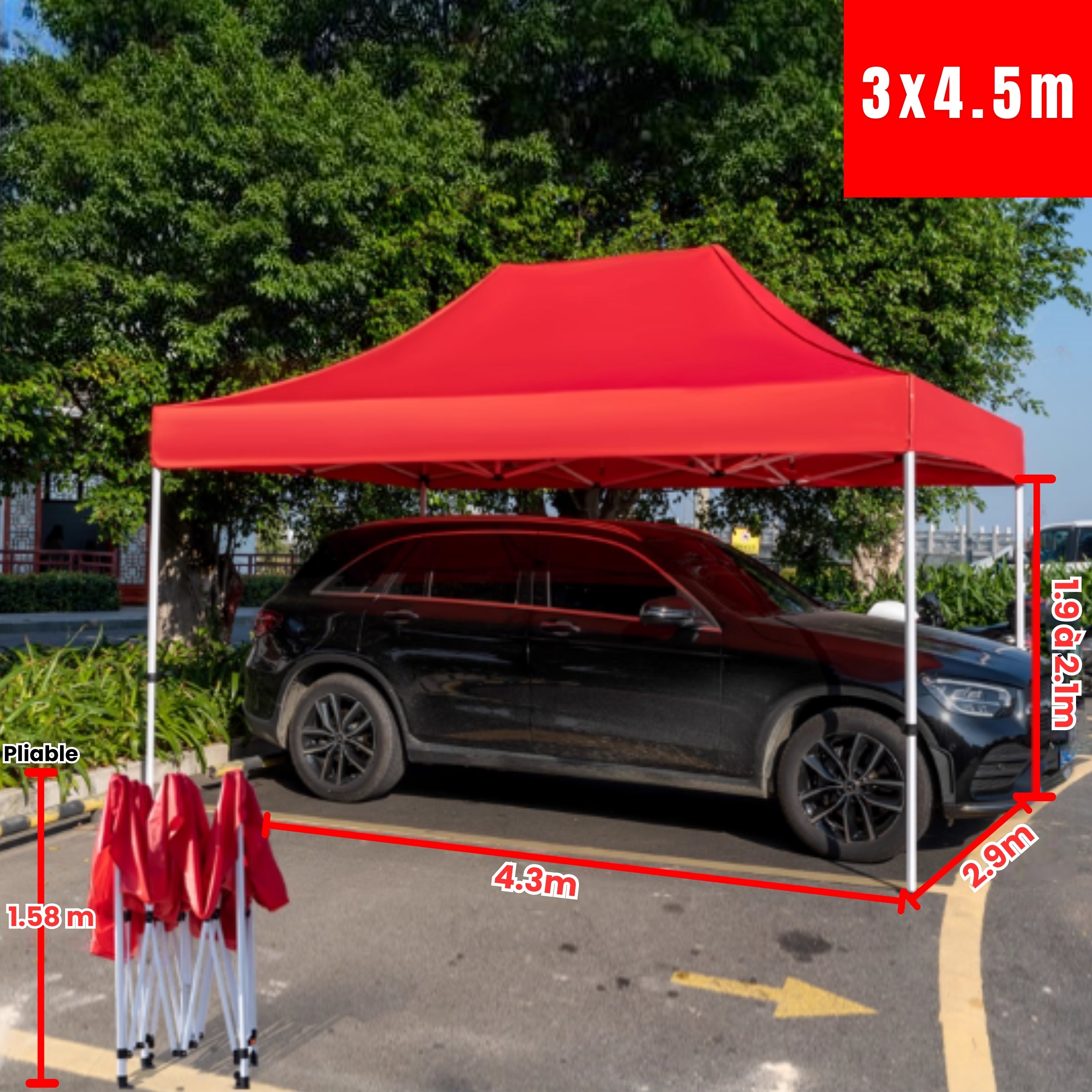 Barnum voiture grand rouge