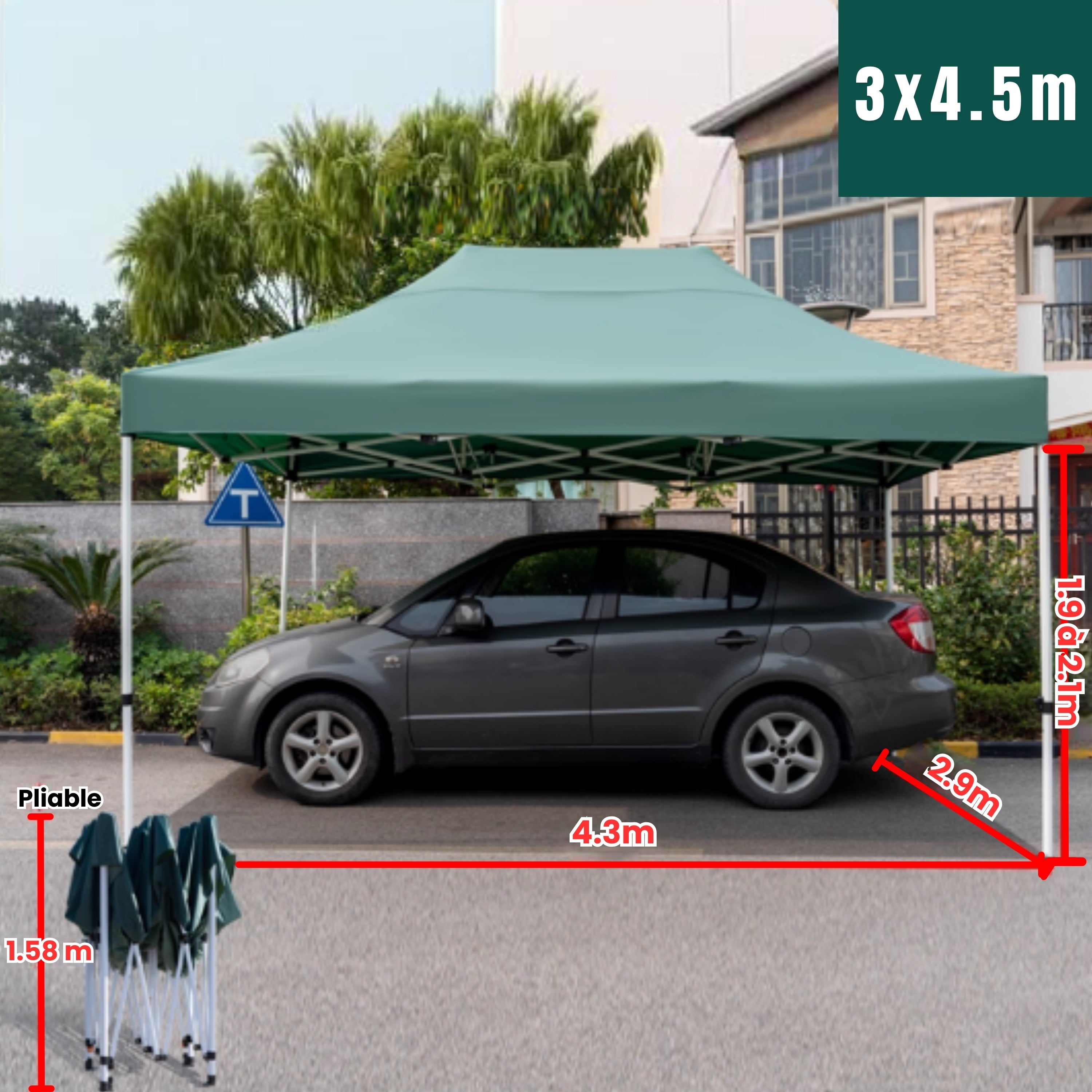 Barnum voiture grand vert