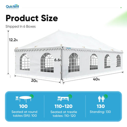 Barnum chapiteau 6 x 12 m – Ignifuge blanc