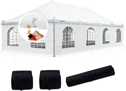 20' x 40' Fire Retardant Pole Party Tent White