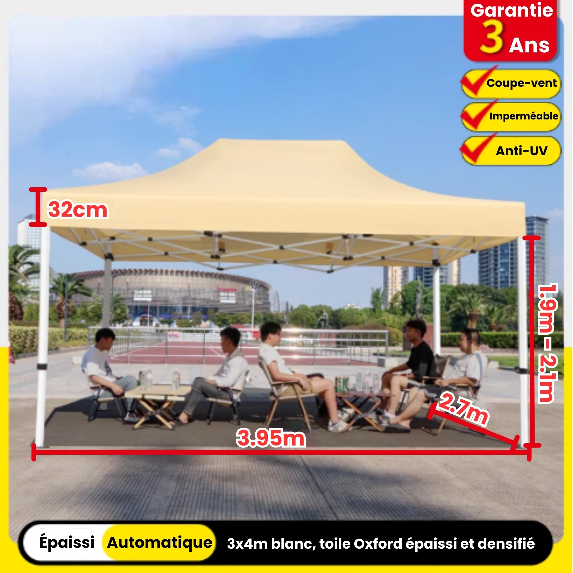 Barnum 3x4m blanc